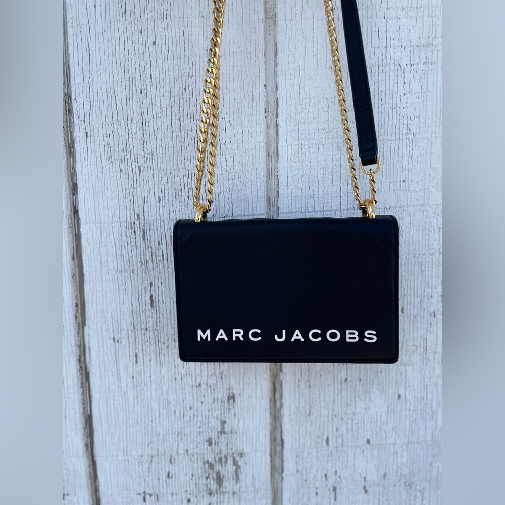 Marc Jacobs Logo Crossbody Bag Black - Picture 2 of 5